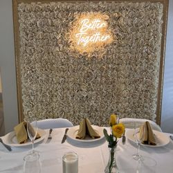 Flower Wall with Gold Frame For Sale