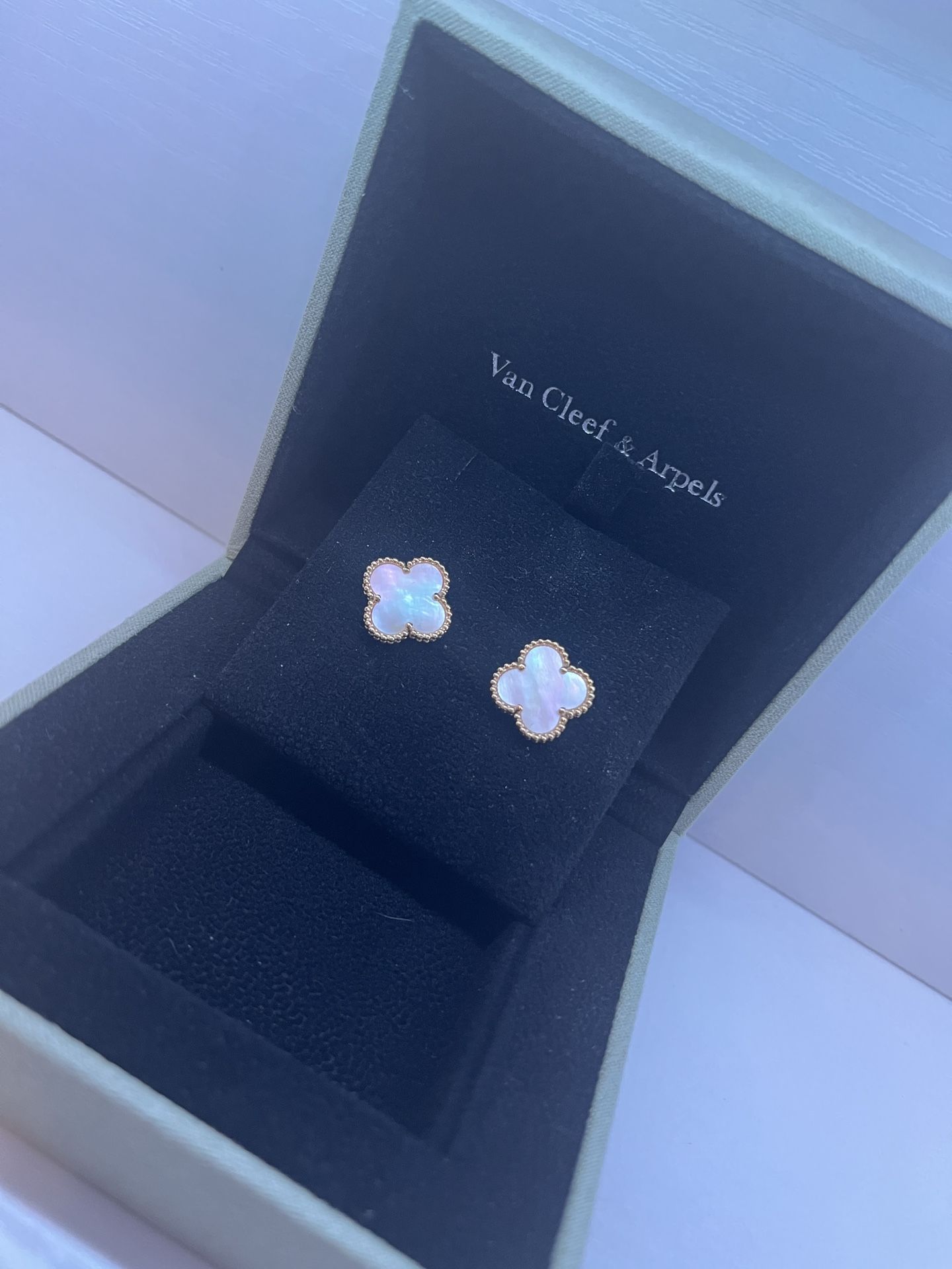 Van Cleef Mother Of Pearl Earrings