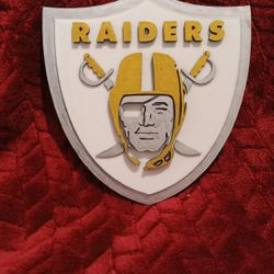 6" Raiders Plaque