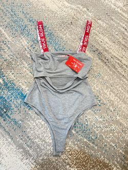 STYLE: 202604 COLOR: H.STEEL BRANDED ELASTIC BODYSUIT size M