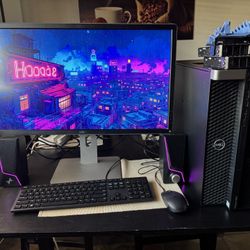 Dell Precision 5820 Workstation w/ 28” Monitor - Xeon W-2145 @ 3.7GHz/16GB/500GB SSD