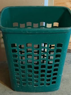 Green Plastic Laundry Basket