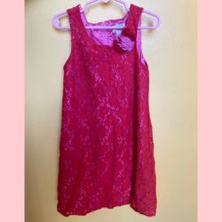 Children’s Place Fuschia lace dress 