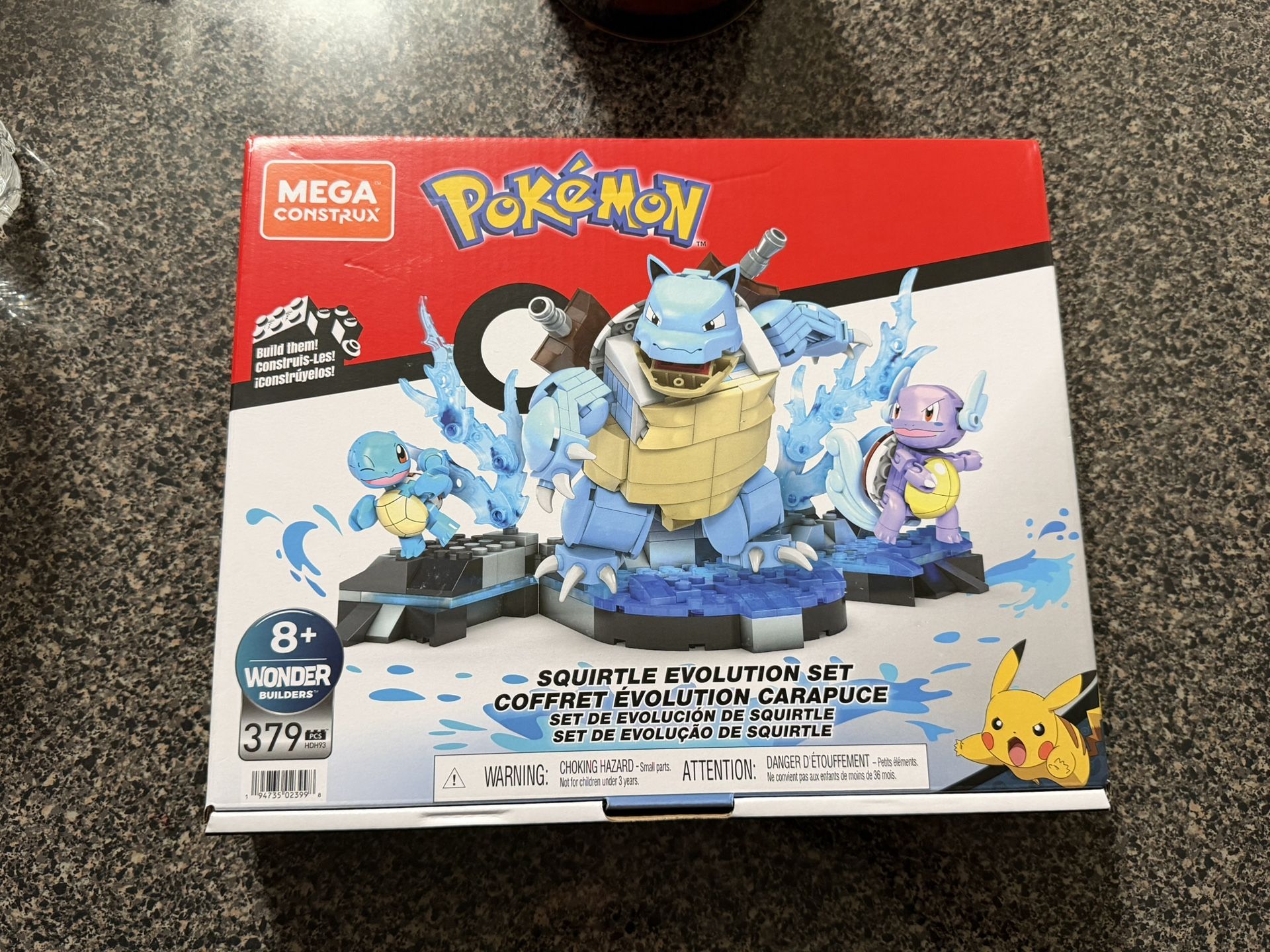 Mega Construx Pokemon Evolution Blastois Squirtle