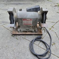 Vintage CRAFTSMAN 1/4 HP 6" BENCH GRINDER