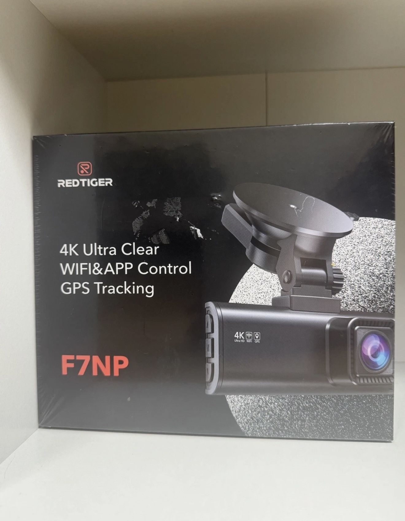 REDTIGER F7NP Dash Camera Front and Rear 4K Dash Cam Built-In WiFi & GPS For Car