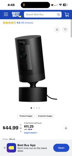 Pan-Tilt Mount for Ring Stick Up Cam - Black 