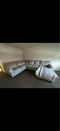 Large Fabric Sectional Sofa