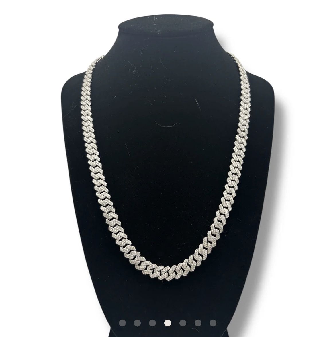 Moissanite Diamond Chain Link Necklace