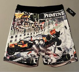 Primitive Skateboards Apex Mesh F1 Racing Shorts New DS