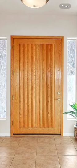 Custom 4x8 front door solid wood