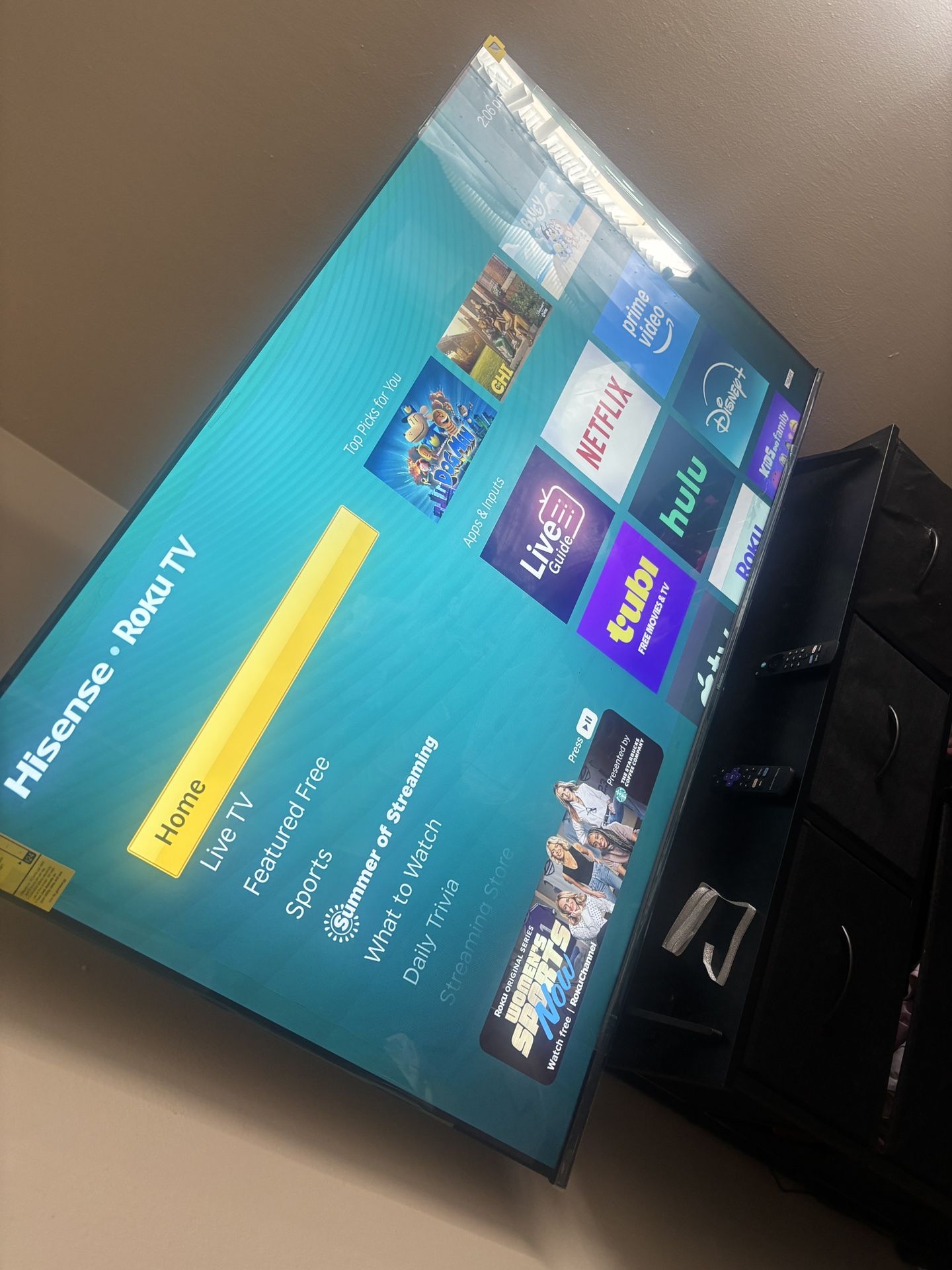 Hisense 58” ROKU TV