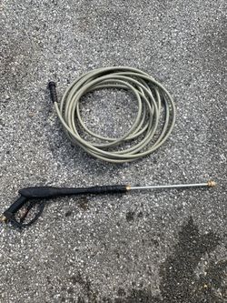 Pressure Washer Wand and Hose