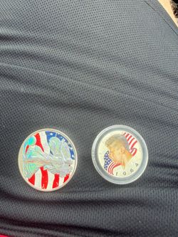 2 Pure Silver Collectible Coins Set – 1oz & 1/2oz Patriotic Rounds