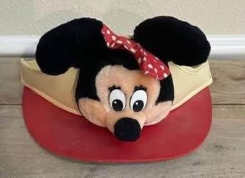 Vintage Disney Walt World Land Sun Visor Hat Minnie Mouse Plush just $5