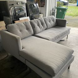West Elm Sectional Couch and Bench