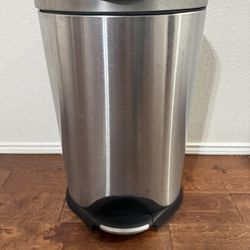 Step-On Stainless Steel Trash Can 