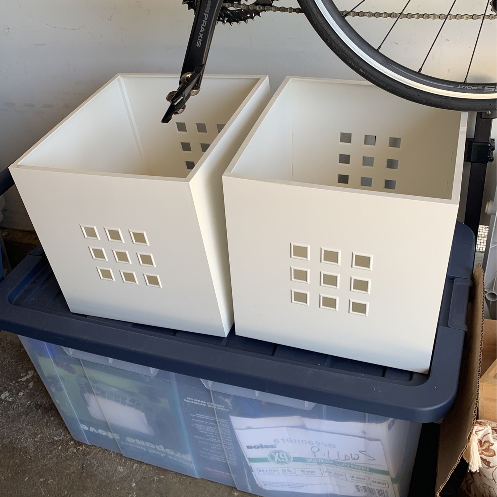 White Storage Cubes