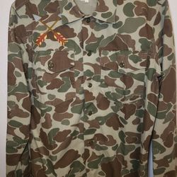 Levis Camo Chain Stitch Apache Eagle Shirt M NWT