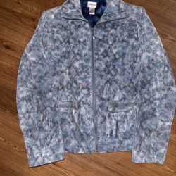 Chico's women's full-zip jacket 100% Leather