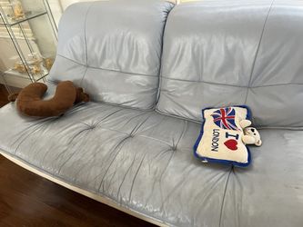 Real Leather Sofa And Love Seat For $148 