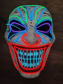 Halloween Led Mask Clown Mask with 3 Lighting for Halloween