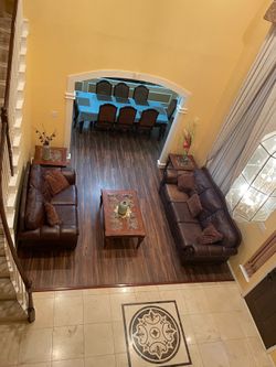 Leather Sofa Set