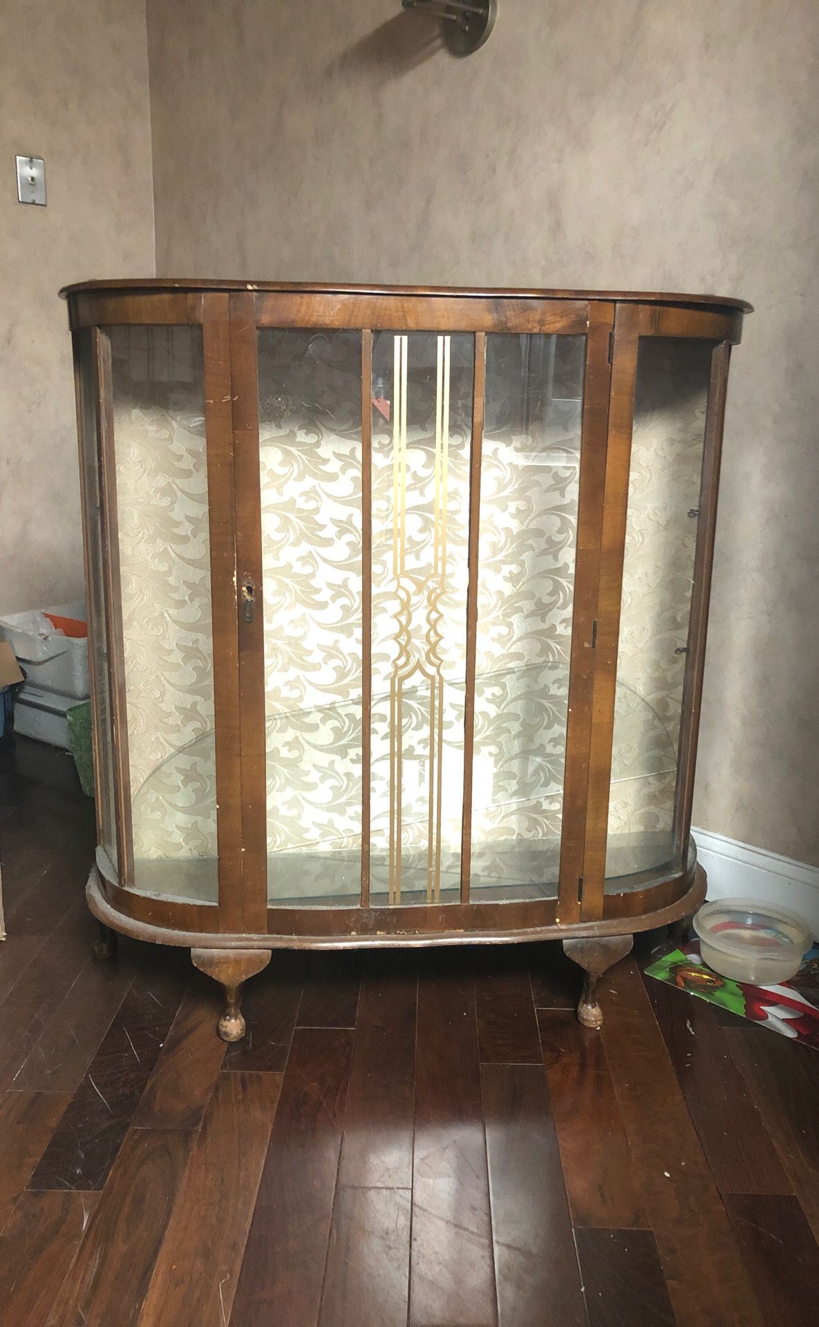 1960s antique china cabinet