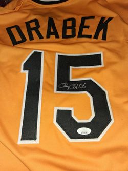 Doug Drabek and Evan Longoria autographed jersey