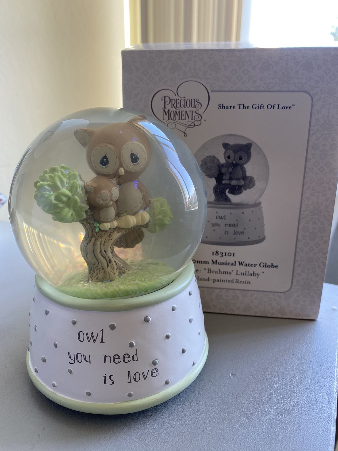 Snow Globe Owl Precious Moments