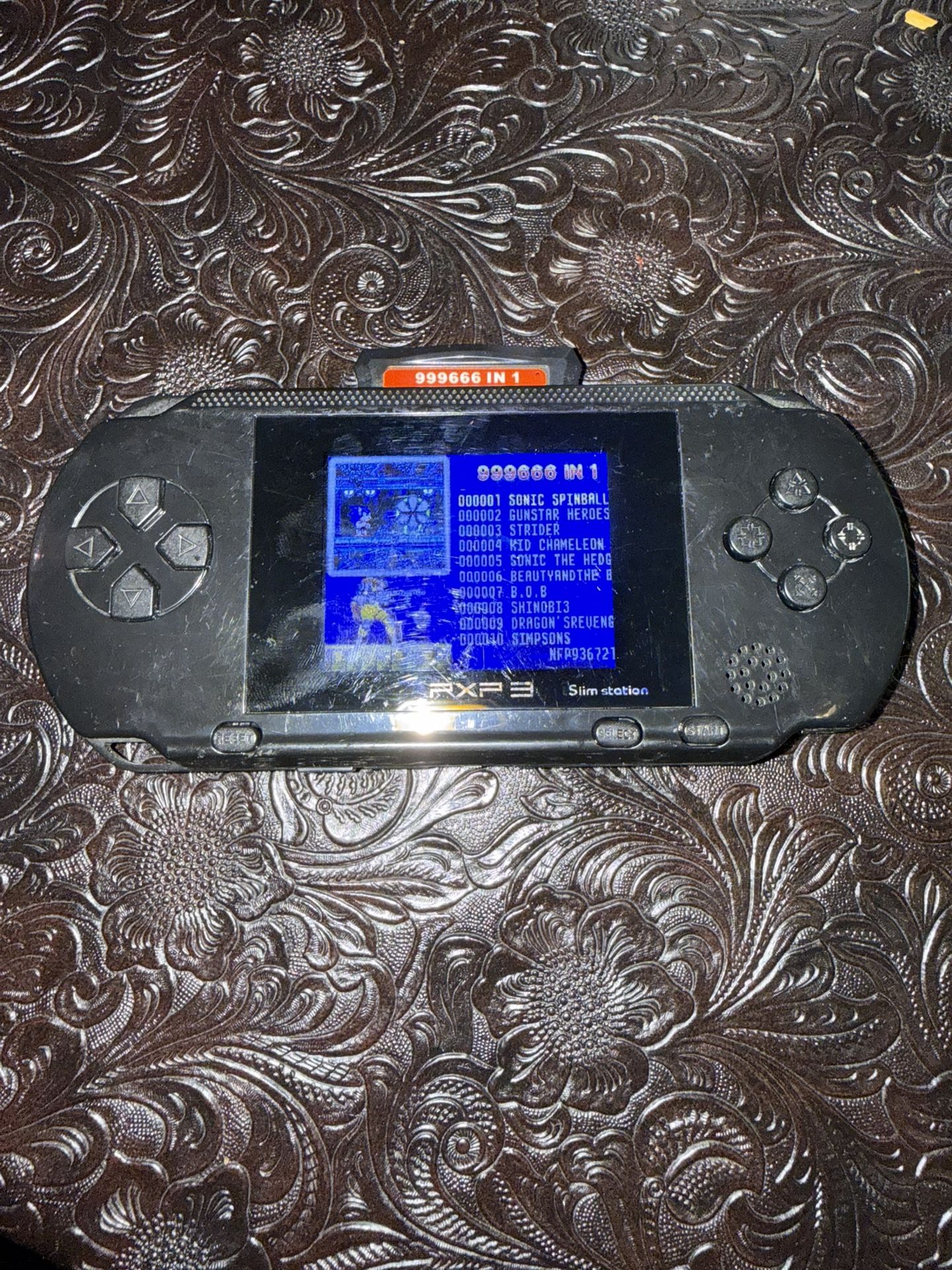 16-Bit Console PXP3 Slim Station PVP Handheld Player Video Game Console With Game Card