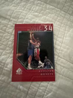Upper Deck 1997-98 SP Authentic Profiles Hakeem Olajuwon Rockets #P16