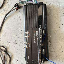 Powerbass XL-900.5 5 Channel Amplifier And Powerbass 4 Channel Like Output Converter