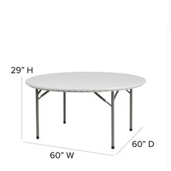 Round  Foldable Table 
