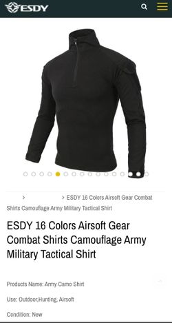 Airsoft Gear Combat Shirts Camouflage Army Military Tactical Shirt
