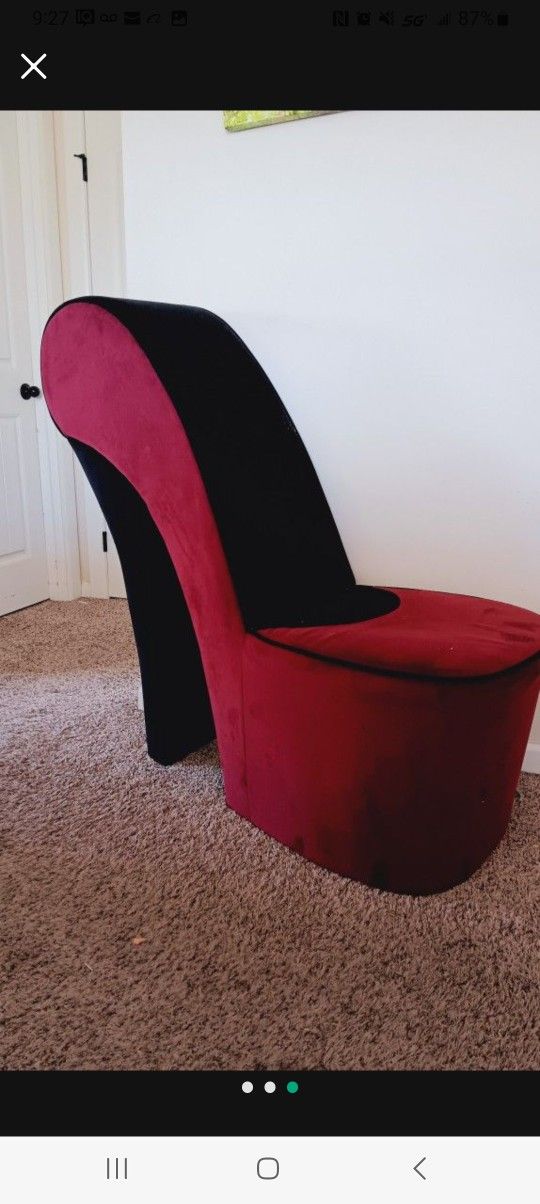 Red High Heel Chair