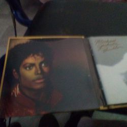 Michael Jackson Book With Different Things In It Like Thriller And Stuff Like That Some Of The Stuff He Did