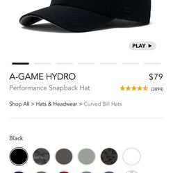 Melin A-Hydro Hat Black