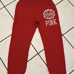 Victoria Secret Red Sweatpants 