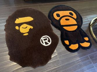 A Bathing ape Bape neon camo razer WGM Home Kitchen Bathroom Floor Mat Doormat Anti-skid Carpet Rug Set Door Decor