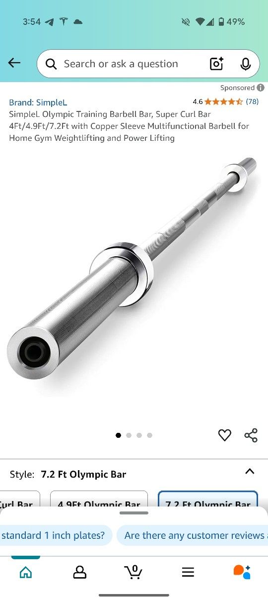 Brand New 7.2 Ft Olympic BarBell https://offerup.co/faYXKzQFnY?$deeplink_path=/redirect/