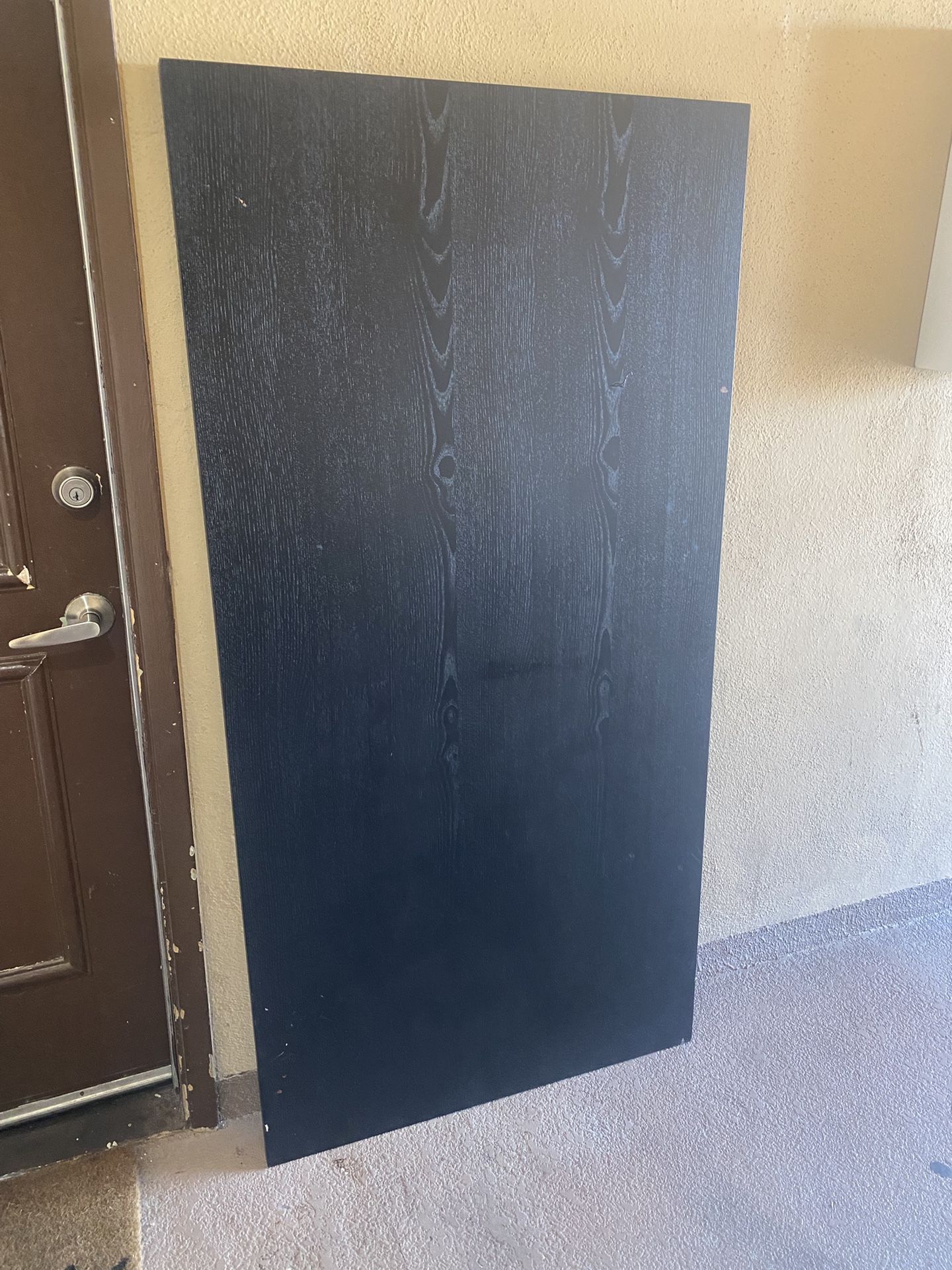 Black wood table