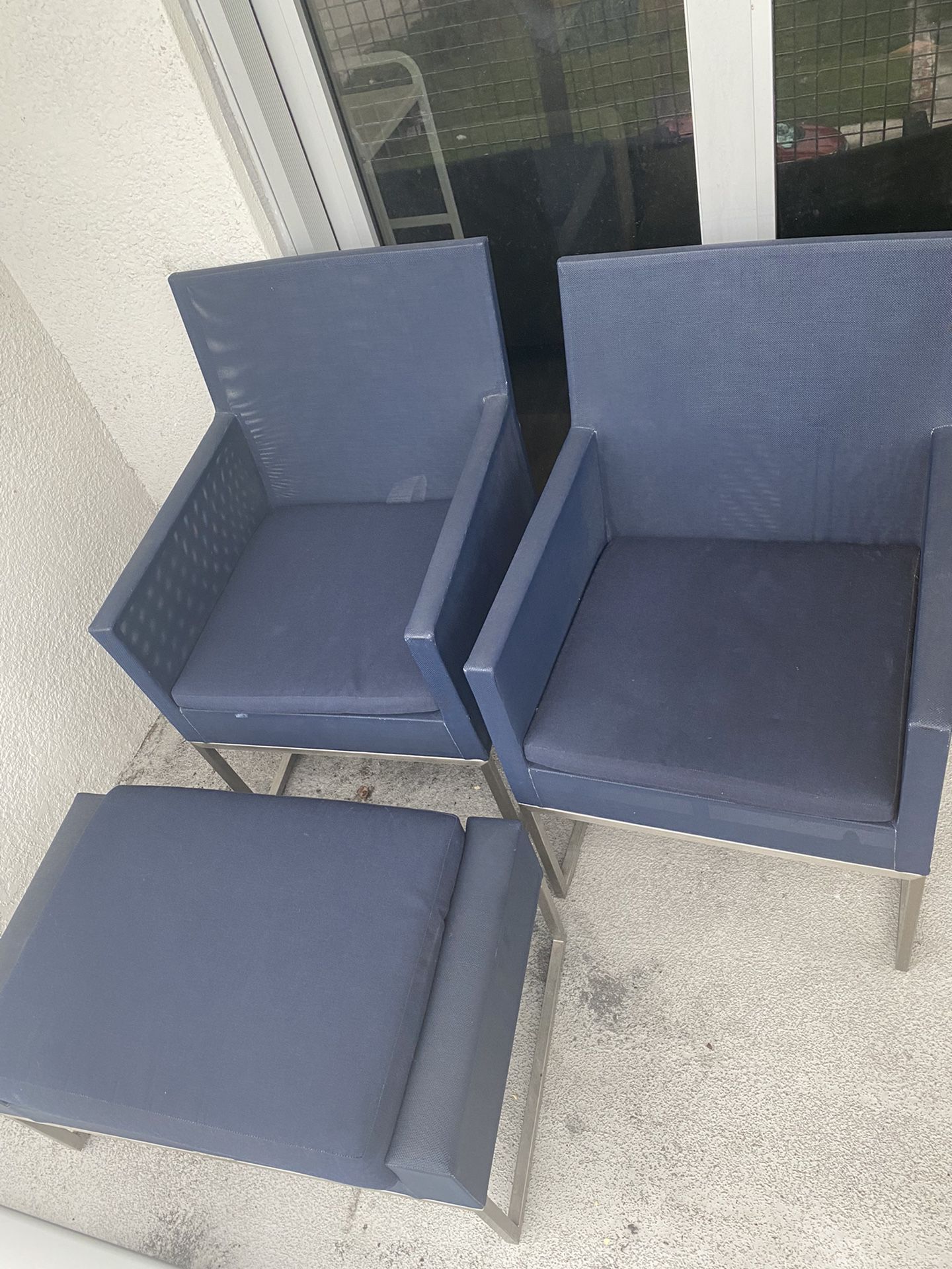 Crate & Barrel Outdoor Chairs
