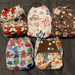 Cloth Diapers With Inserts Lot #13