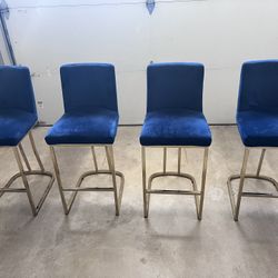 Blue And Gold Chairs 