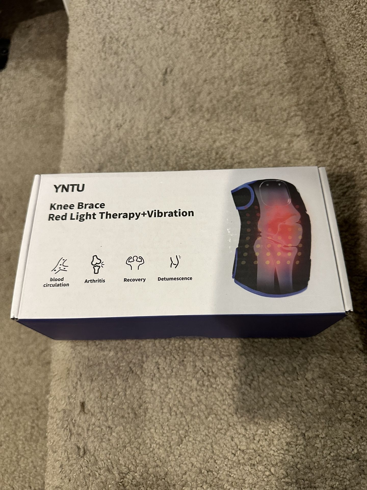 Red Light Therapy for Knee with Heated & Vibration,Cordless Near Infrared Red Light Therapy Wrap Device,3000mAh Rechargeable,96 LED Beads (660nm + 850