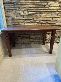 Brown wooden table