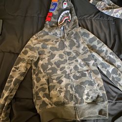Gray Camo Bape Hoodie 