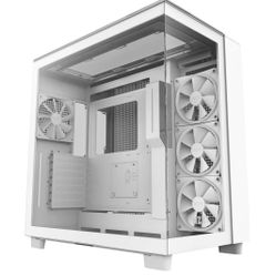 NZXT H9 Elite Premium Dual-Chamber RGB ATX Mid-Tower Computer Airflow Case, Matte White New In Box