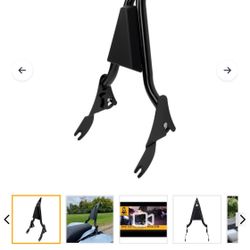 Hogworkz Black Detachable Havoc Sissy Bar Backrest for Harley® Touring '09-'25